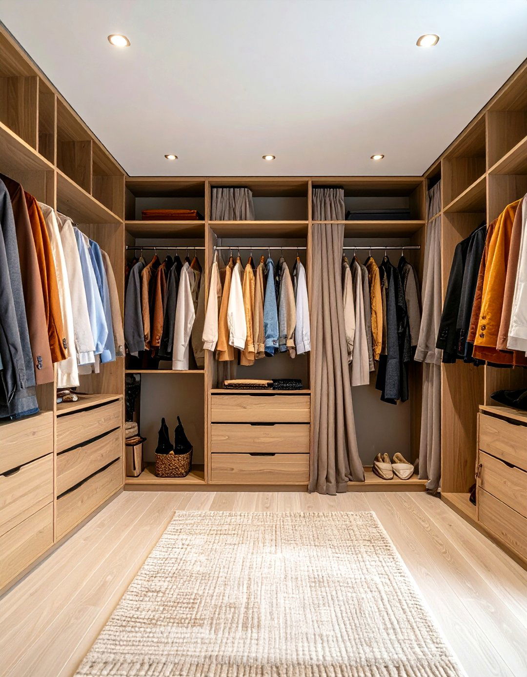 Curtain vs Doors Choosing the Right Open Closet Finish - 25 open closet ideas