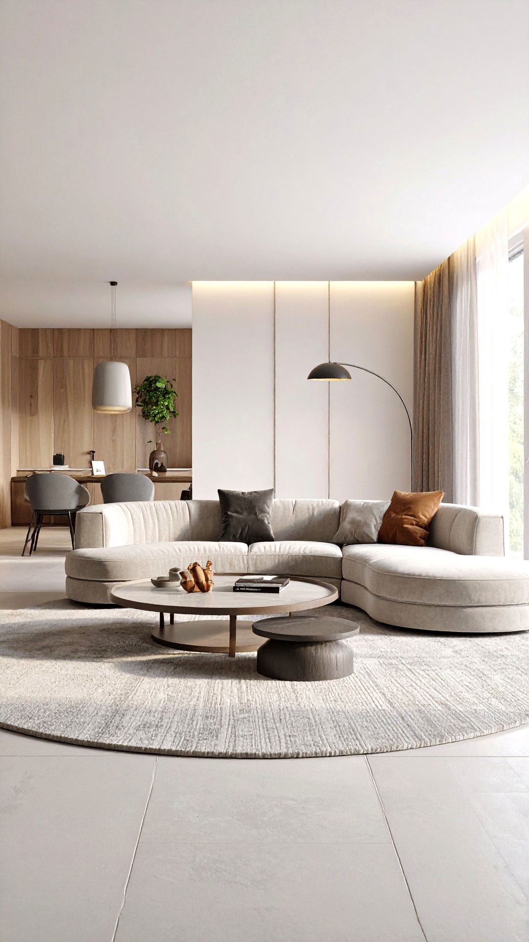 Curved Furniture Room for Soft Comfort - 25 aesthetic room ideas