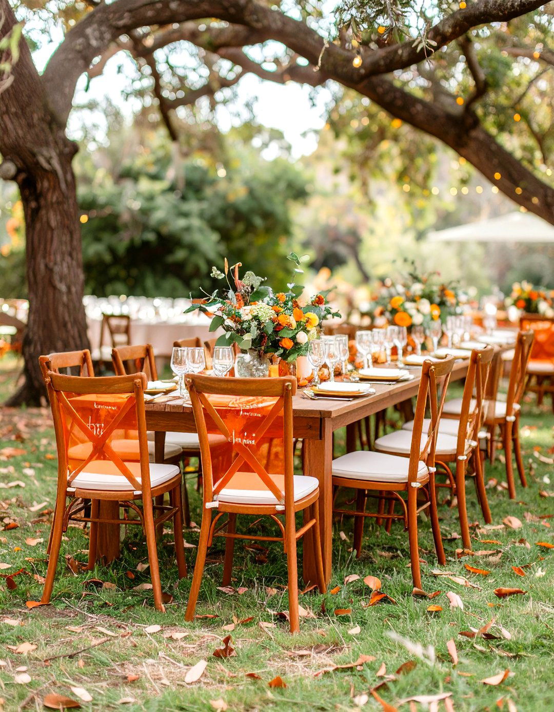Custom Acrylic Signage in Burnt Orange Fall Wedding Decor - 25 fall wedding décor ideas