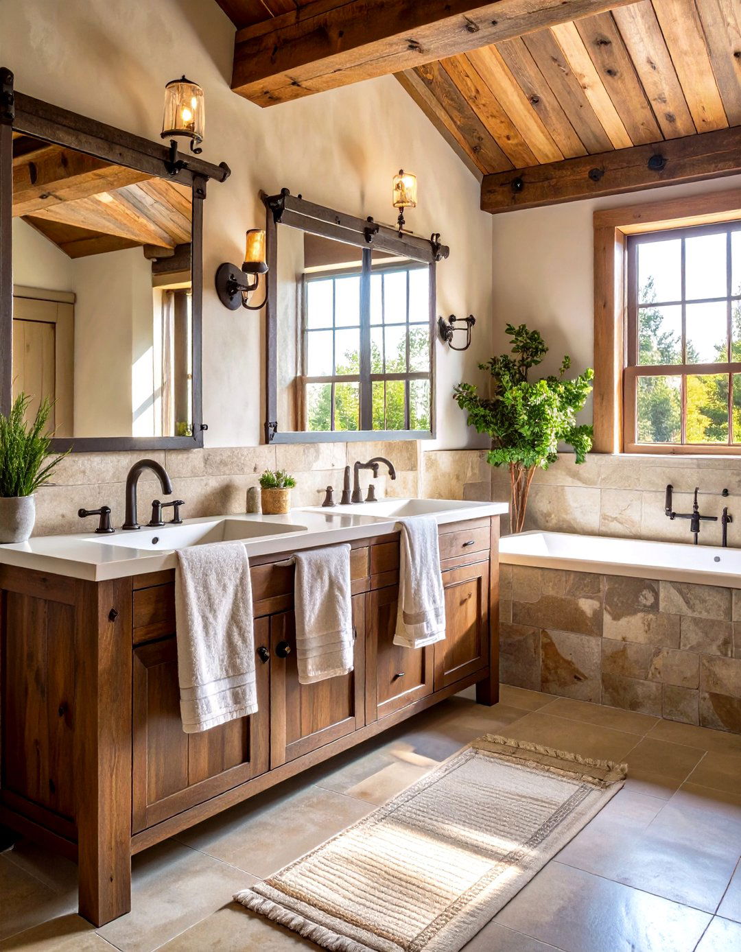 Custom Forged Steel Towel Bars Personalize a Barndominium Bathroom - 25 barndominium bathroom ideas
