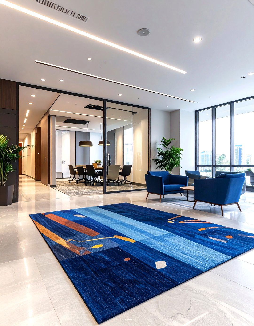 Custom Logo or Branded Rug for Corporate Identity - 25 office rug ideas