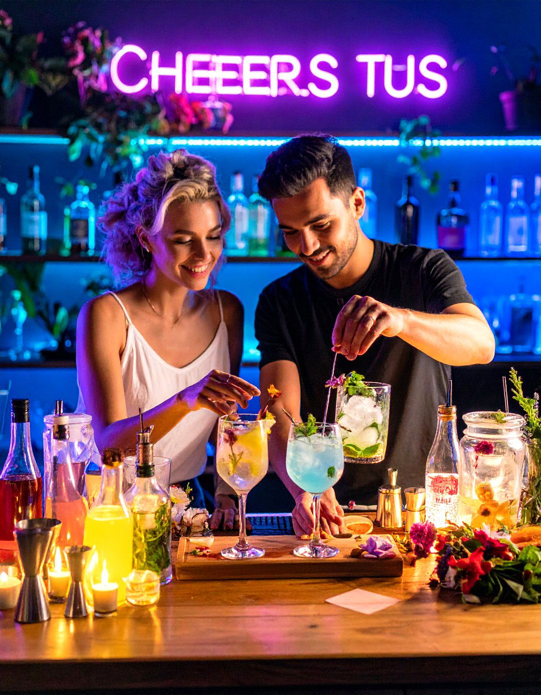 Custom Mocktail Mixology Night - 25 21th wedding anniversary ideas