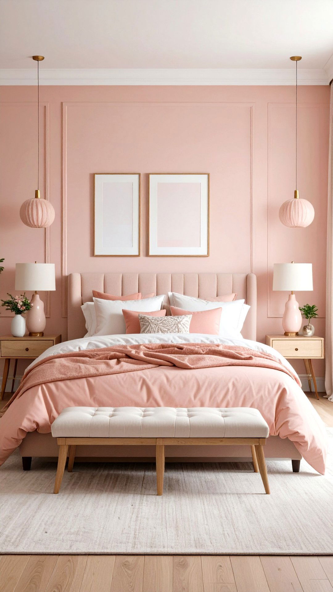 DIY Blush Accent Accessories - 25 blush pink bedroom ideas