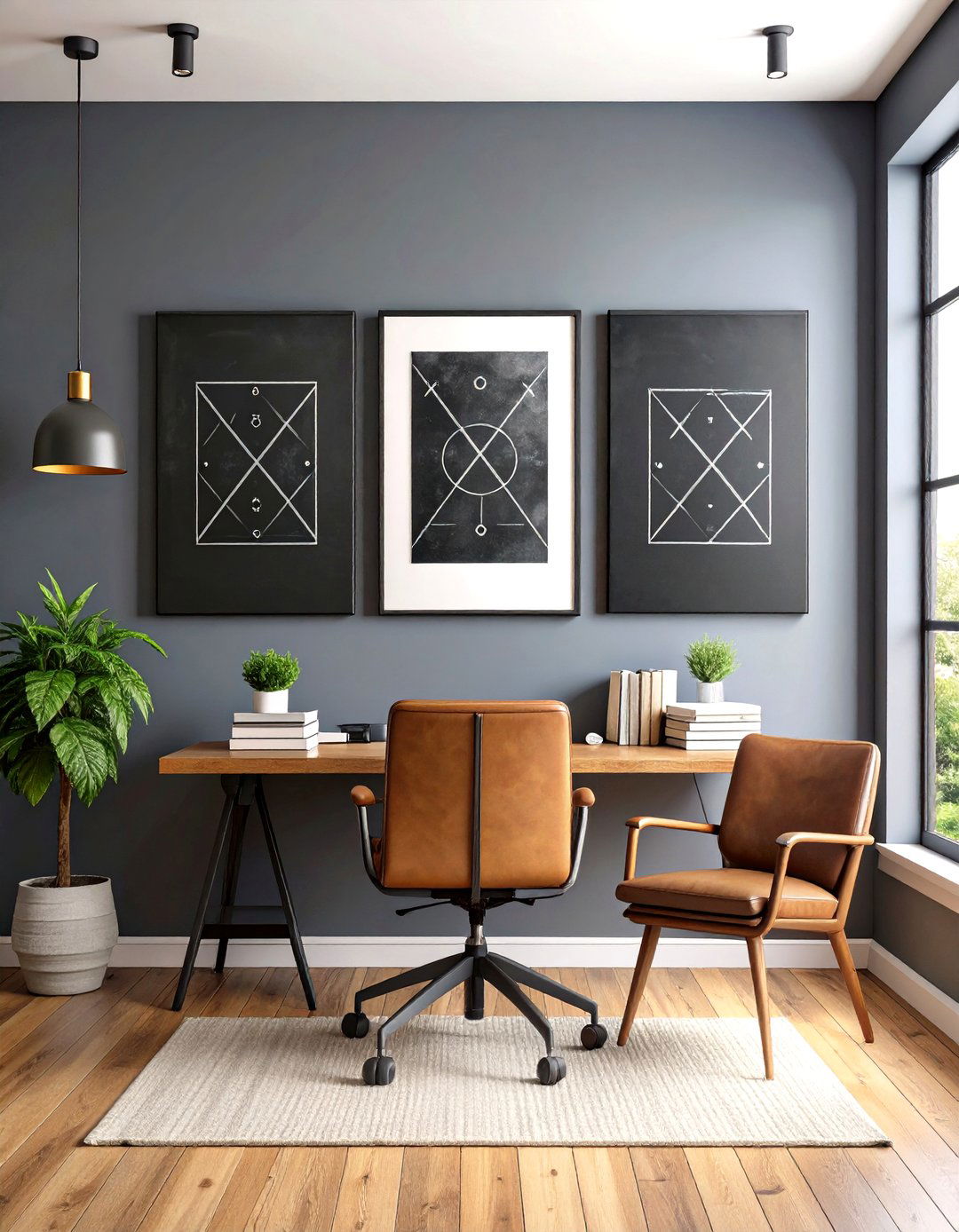 DIY Playbook Canvas Art with Football Xs and Os - 25 football room decor ideas
