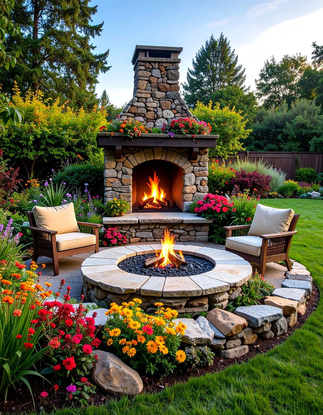 DIY Reclaimed Brick Outdoor Fireplace Saves Budget - 25 outdoor fireplace ideas