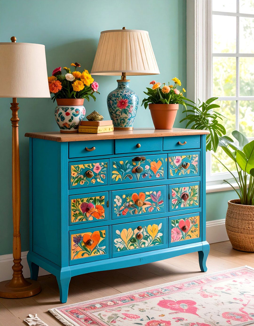 DIY Stenciled Motifs Personalize s Interior Design Furniture - 25 1990s interior design ideas