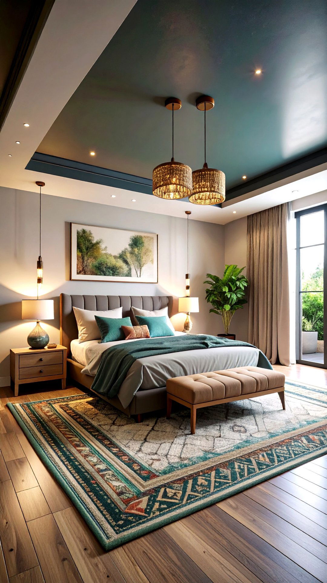 Dark Moody Accent Ceiling for Cozy Contrast - 25 accent ceiling ideas