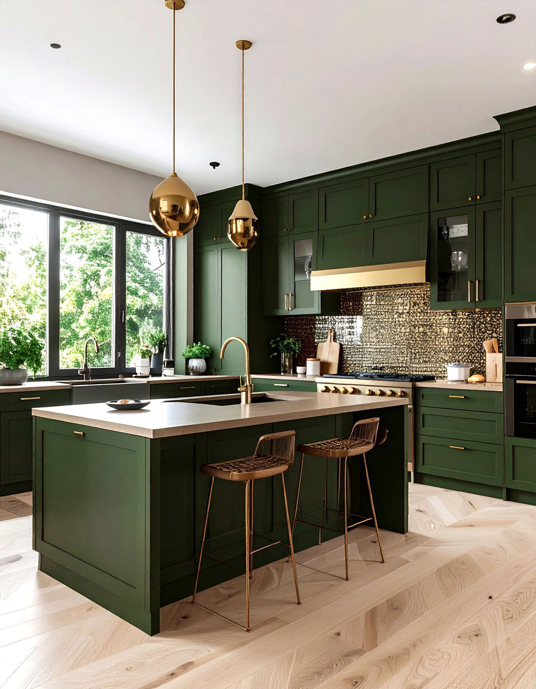 Dark Olive Green Kitchen for Dramatic Sophistication - 25 olive green kitchens