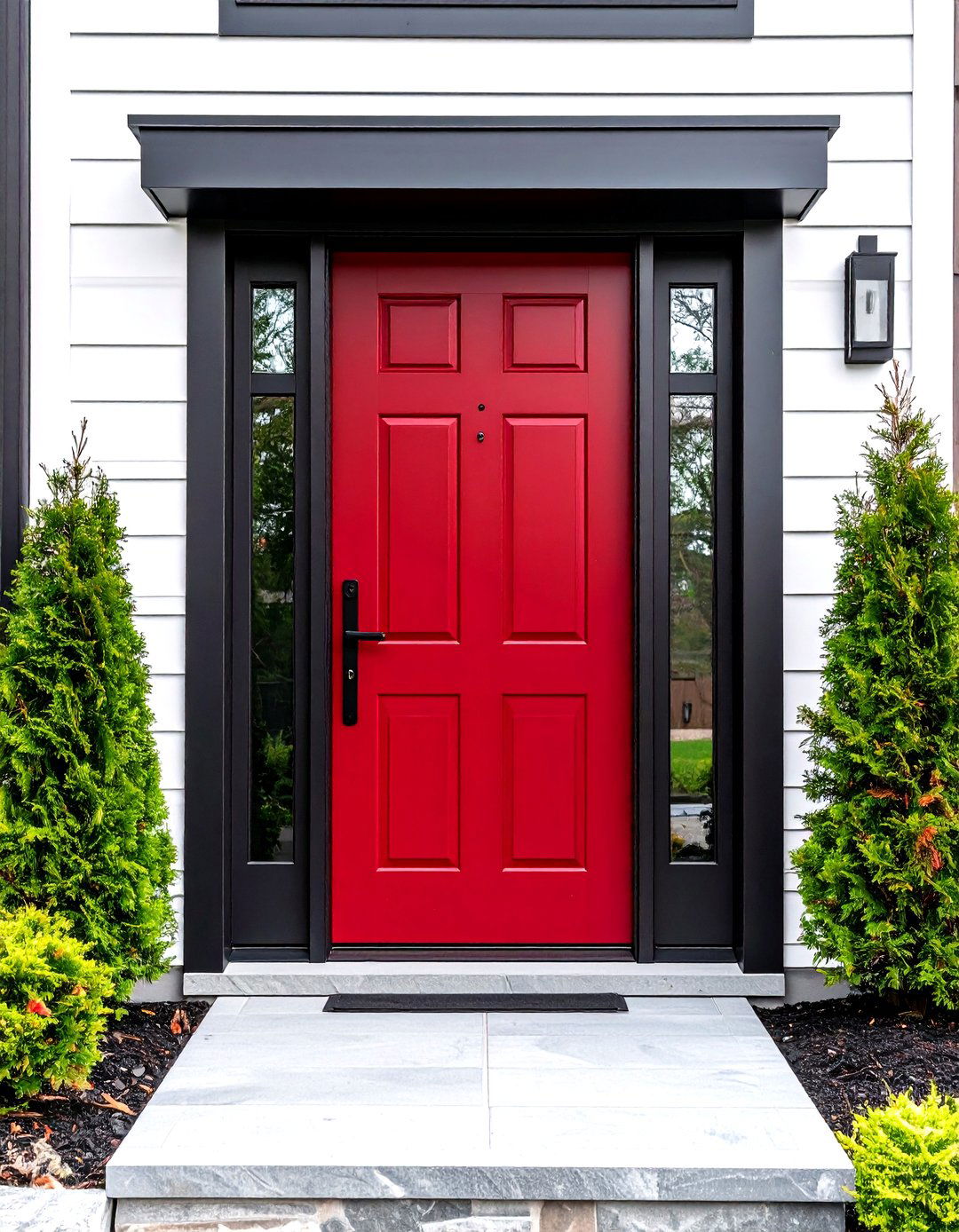 Dark Red Front Door for Energy Efficient Steel Doors - 25 dark red front door ideas