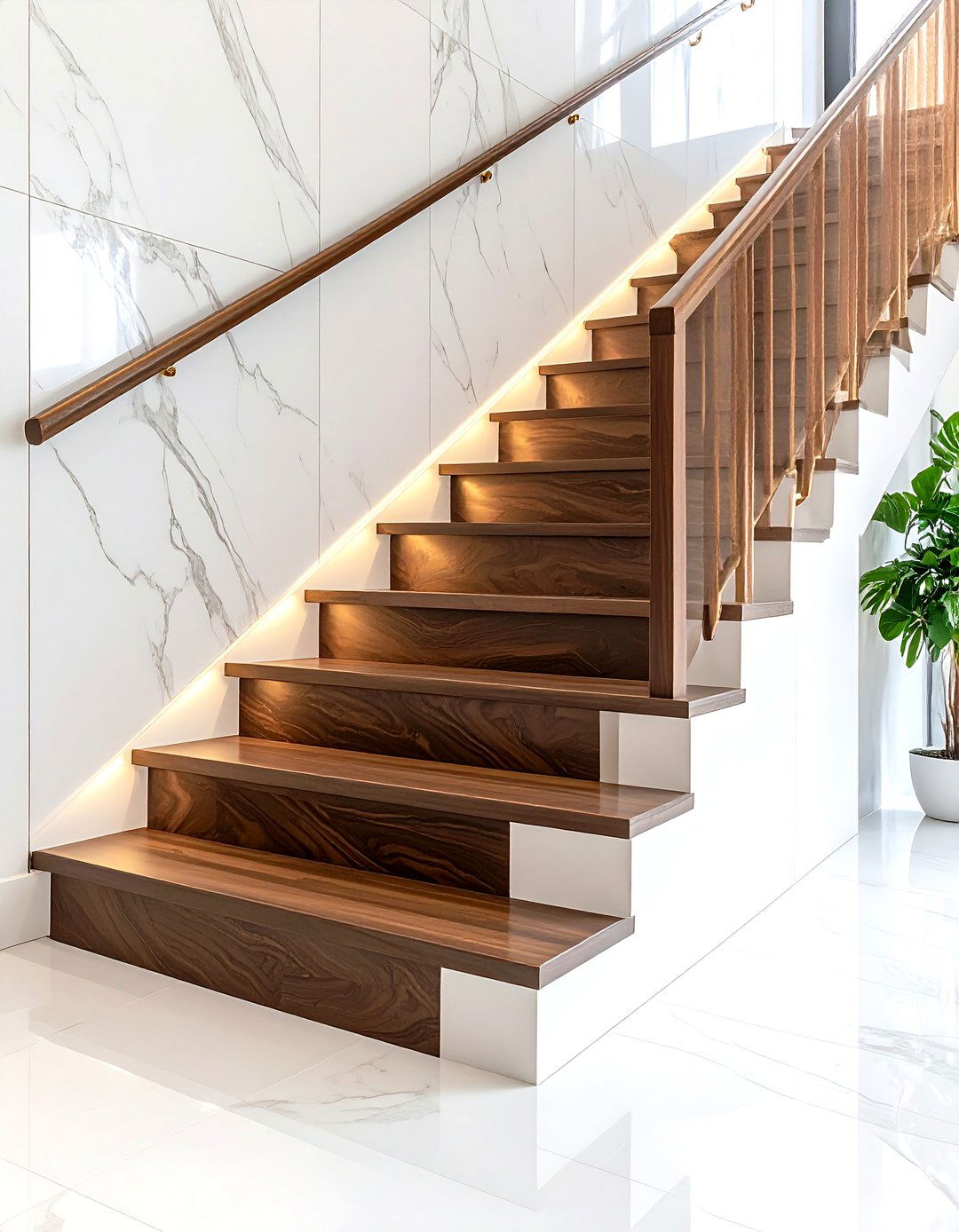 Dark Tread Light Riser Painted Stairs Modernize Classics - 25 painted stair ideas
