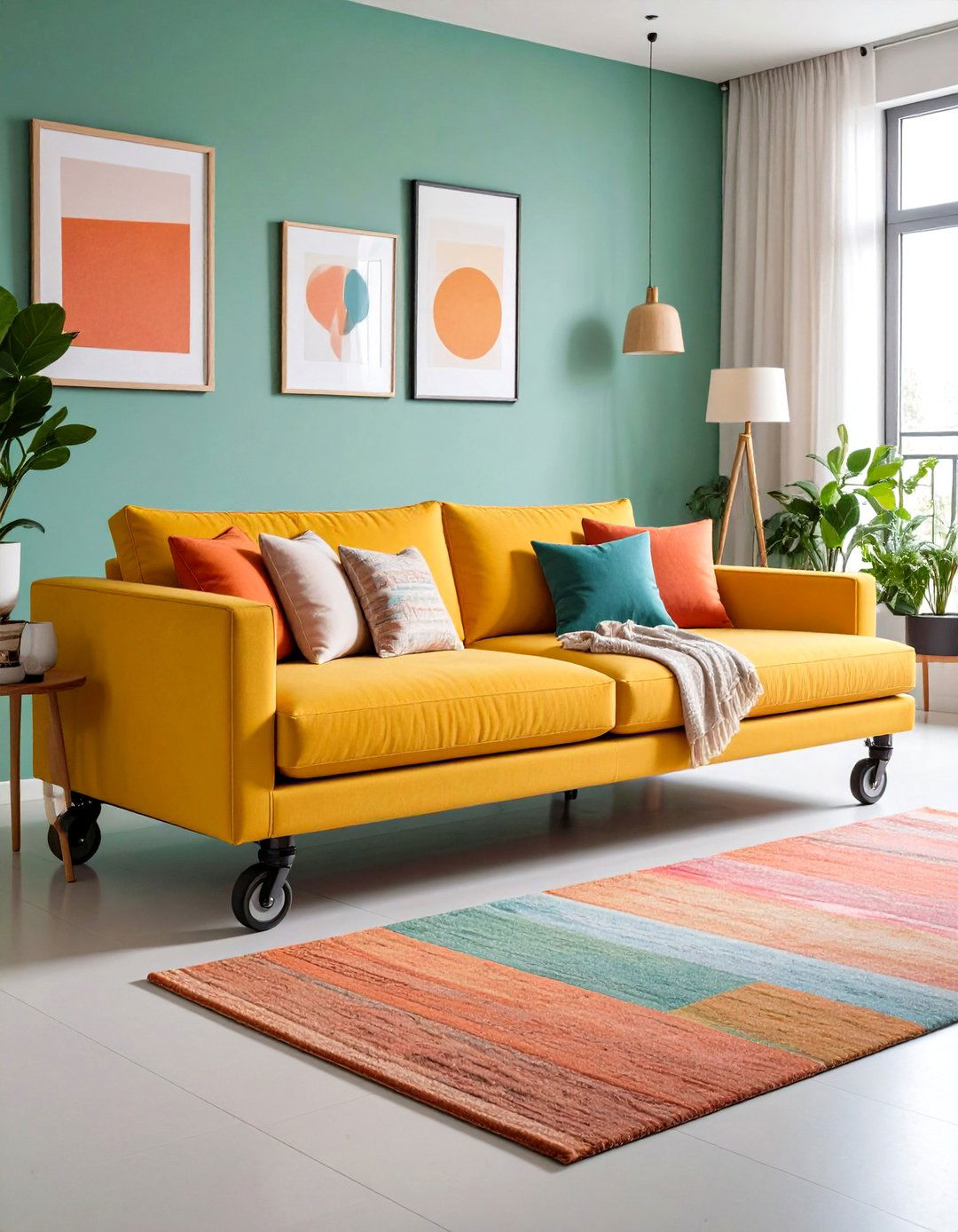 Daybed on Casters Glides for Flexible Layouts - 25 daybed ideas for small spaces