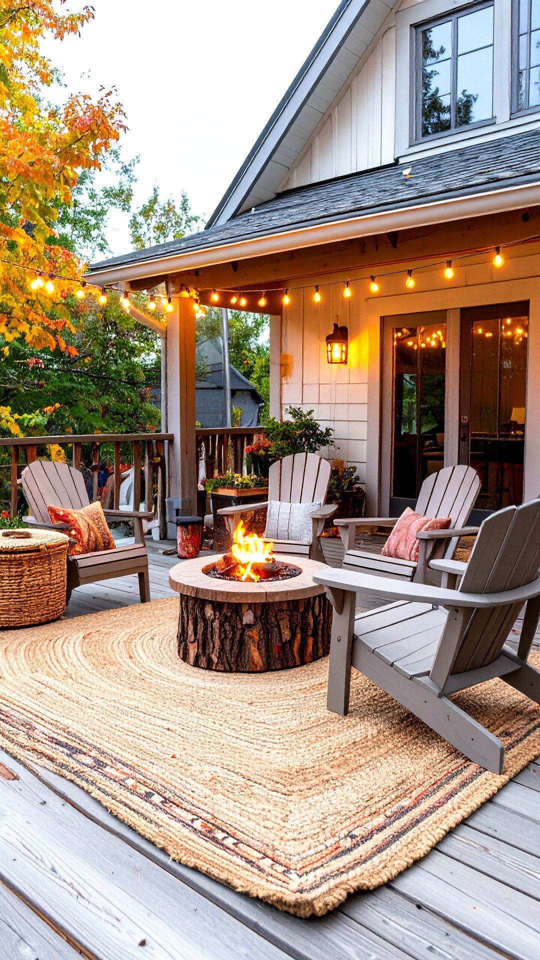 Deck Decor Extends Cabin Living Outdoors - 25 cabin decor ideas