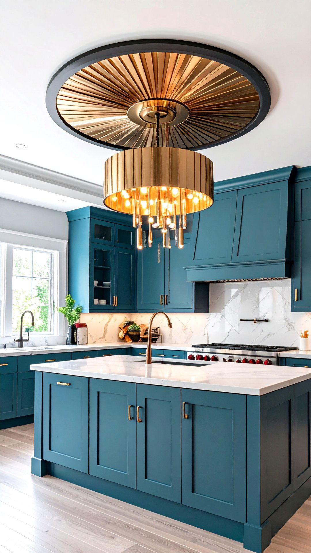 Decorative Ceiling Medallions Echoing s Theaters - 25 art deco kitchen ideas