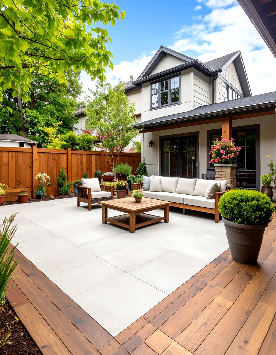 Decorative Concrete Overlay Resurfacing - 25 deck flooring ideas