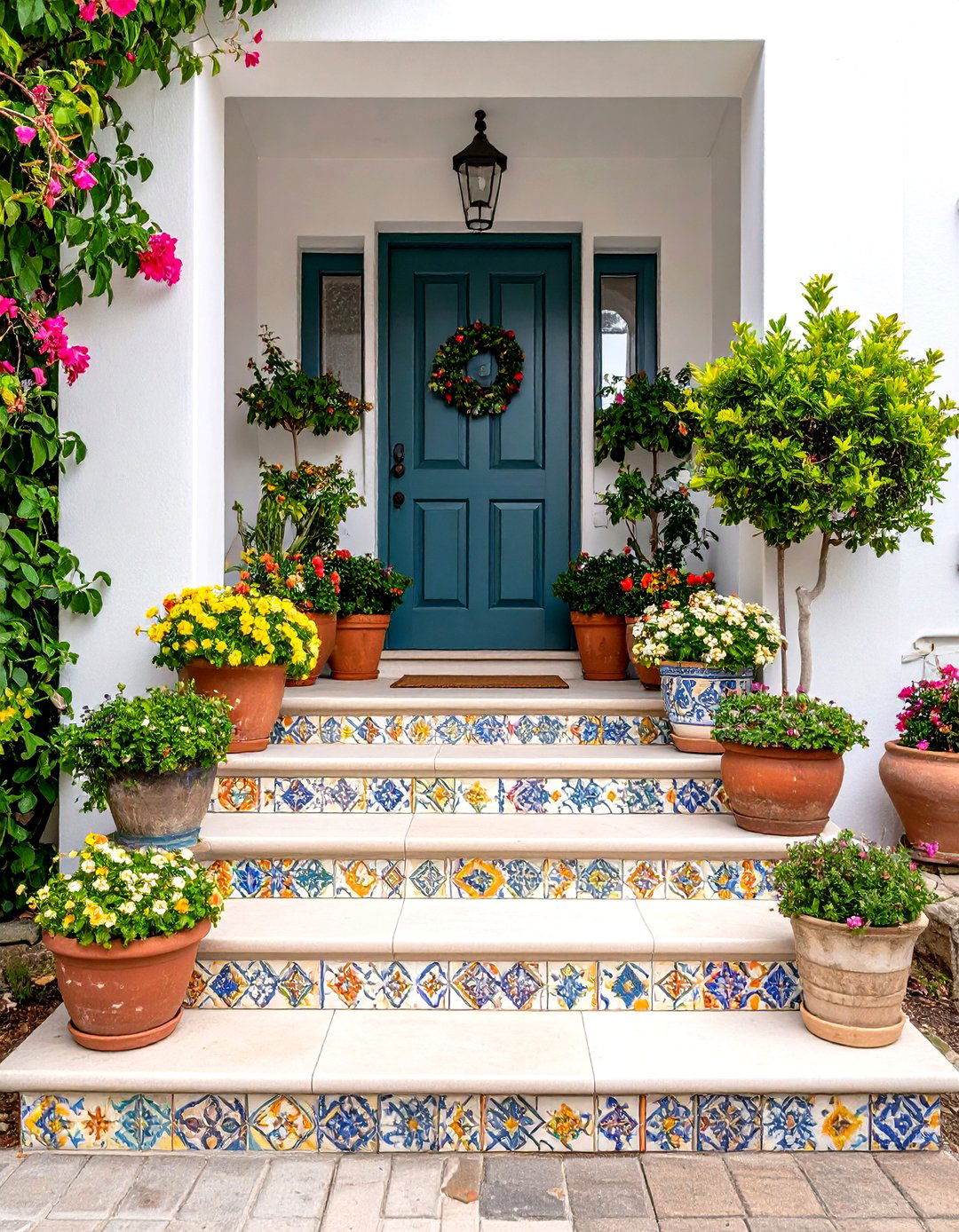 Decorative Tile Riser Front Steps - 25 front step ideas