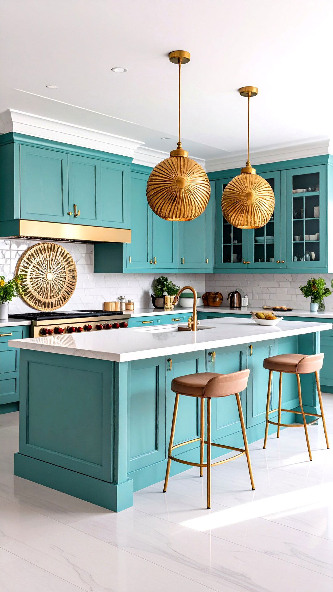 Decorative Vent Grilles with Fan Motif - 25 art deco kitchen ideas