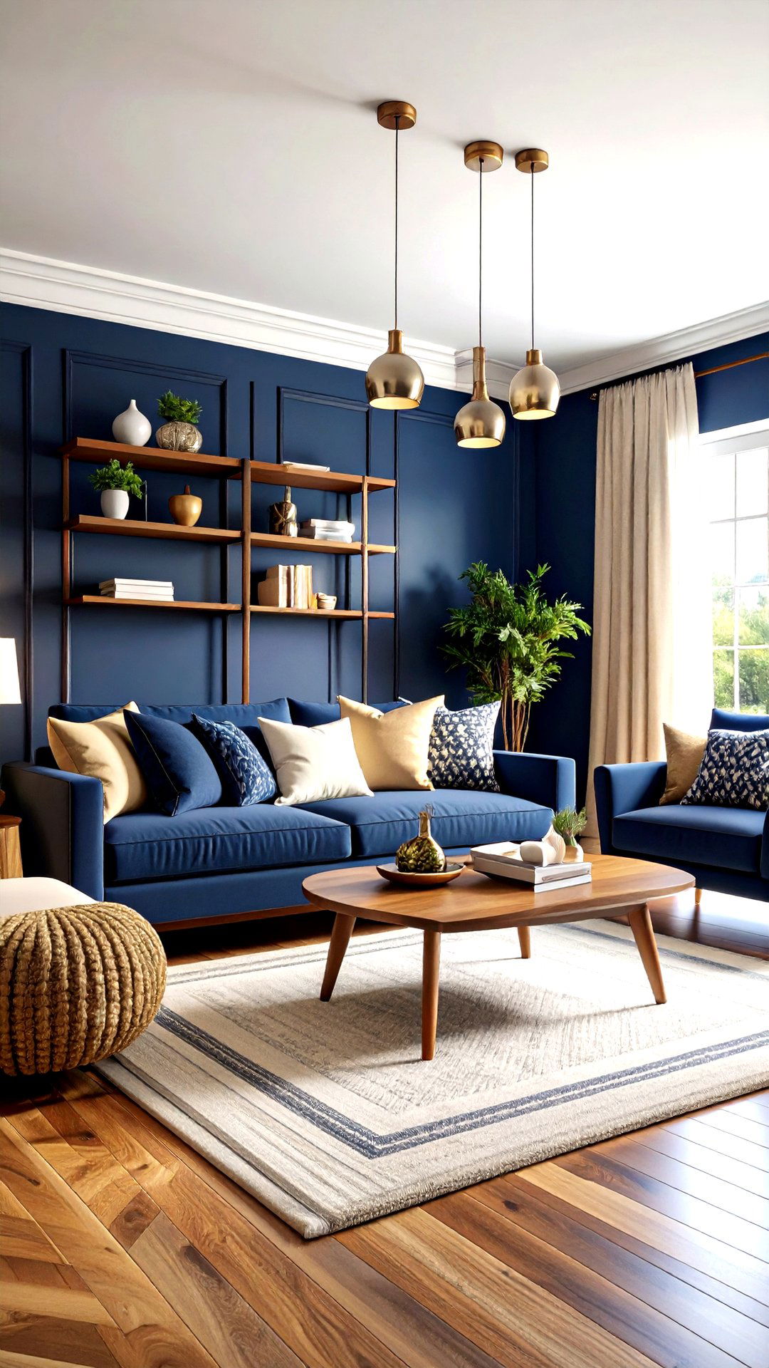 Deep Navy Accent Wall Power - 25 accent wall colors