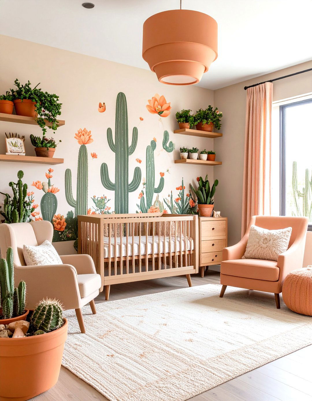Desert Bloom Cactus Flower Nursery Twist - 25 floral nursery ideas