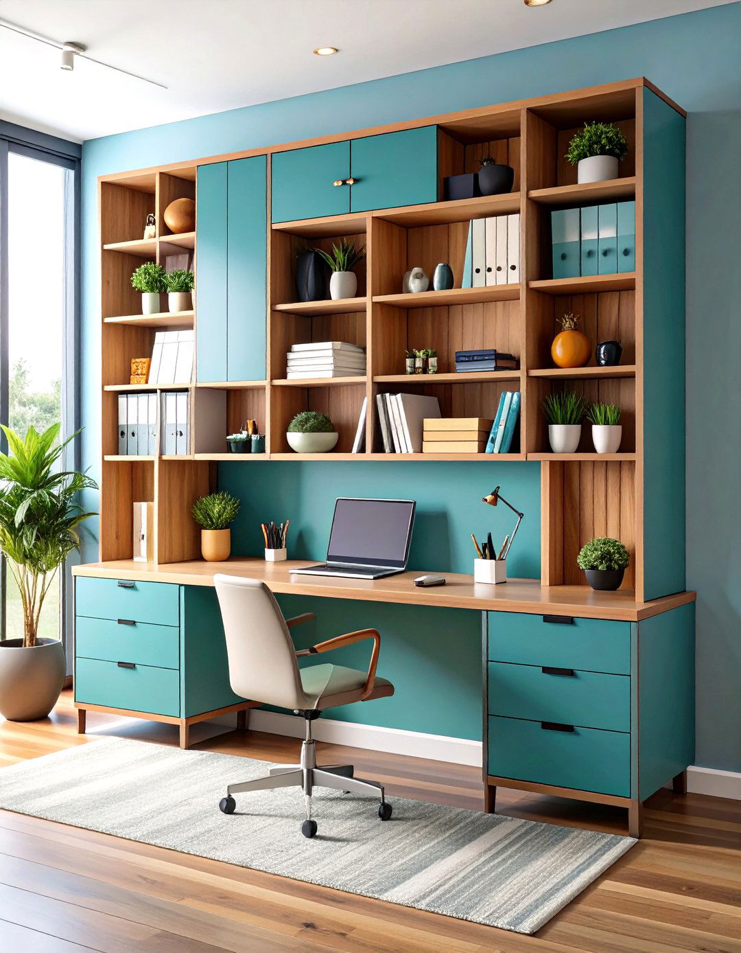 Desk Hutch Add On Uses Vertical Office Storage - 25 office storage ideas