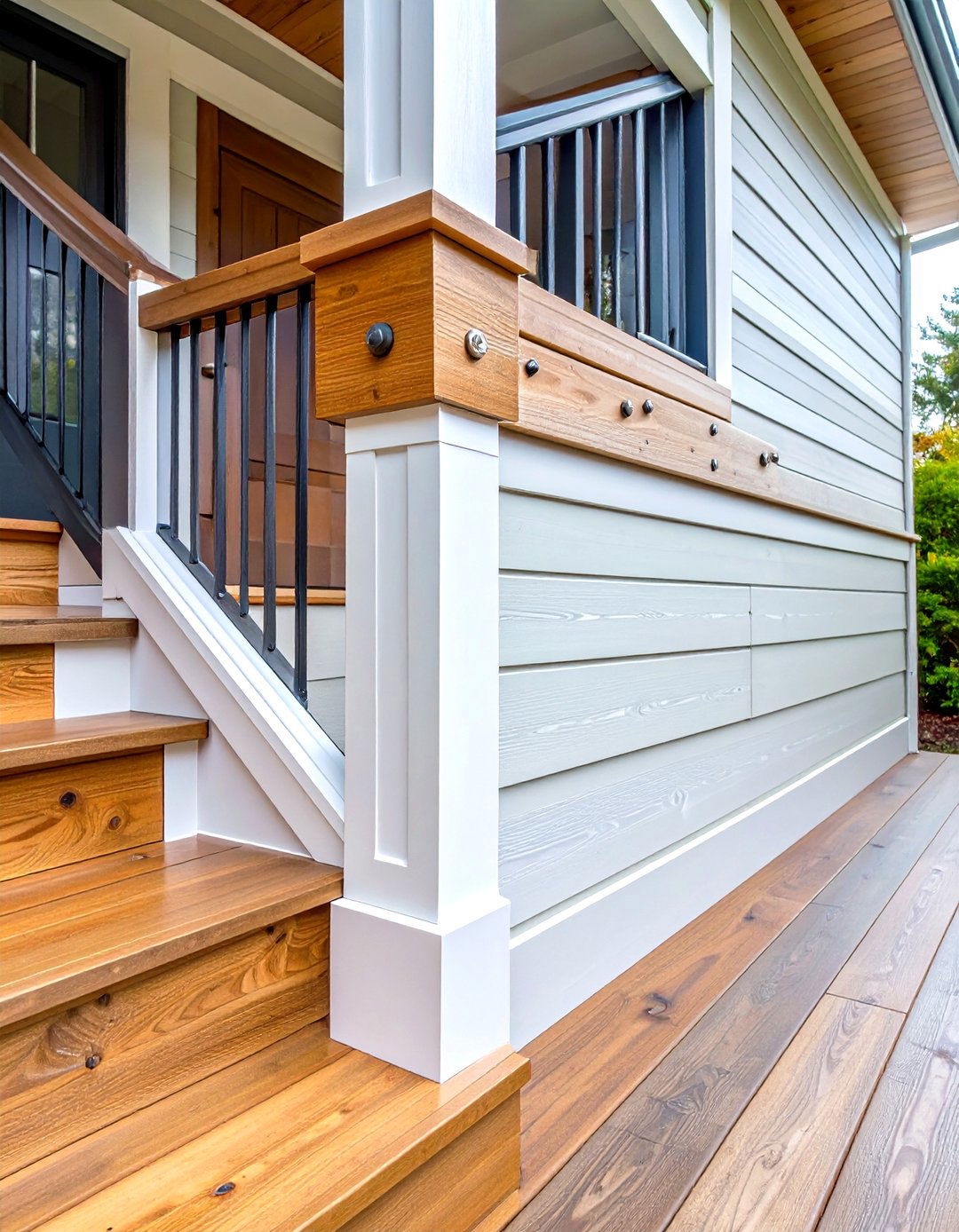 Diagonal Plank Picture Frame Deck Fascia - 25 deck fascia ideas