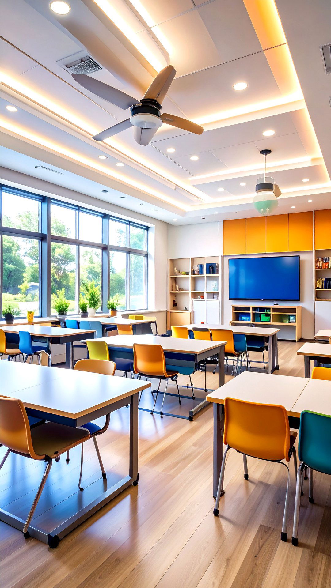 Dimmable Smart Classroom Lighting Controls for Versatility - 25 classroom lighting ideas