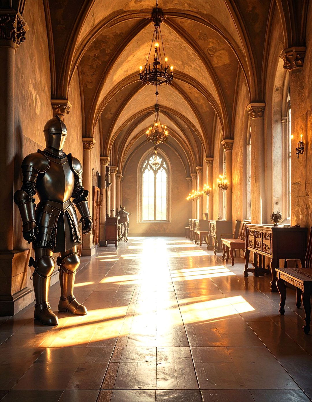 Displaying a Medieval Suit of Armor - 25 medieval home decor ideas