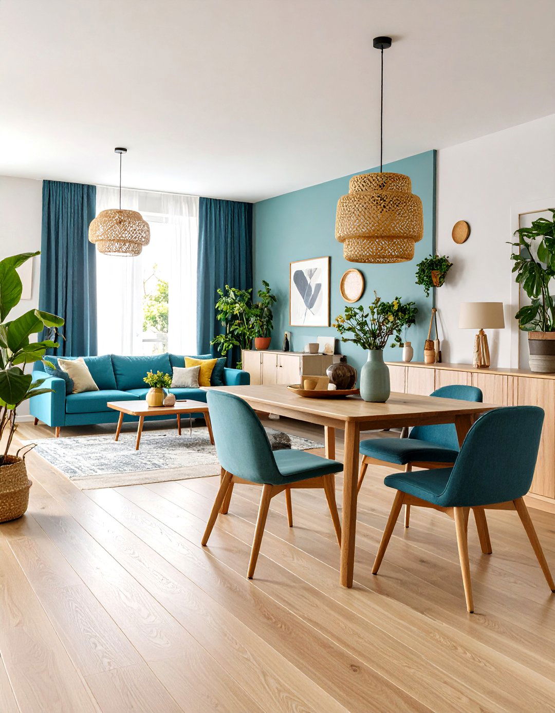 Divide Spaces with a Console Table in an Open Floor Plan - 25 open floor plan ideas