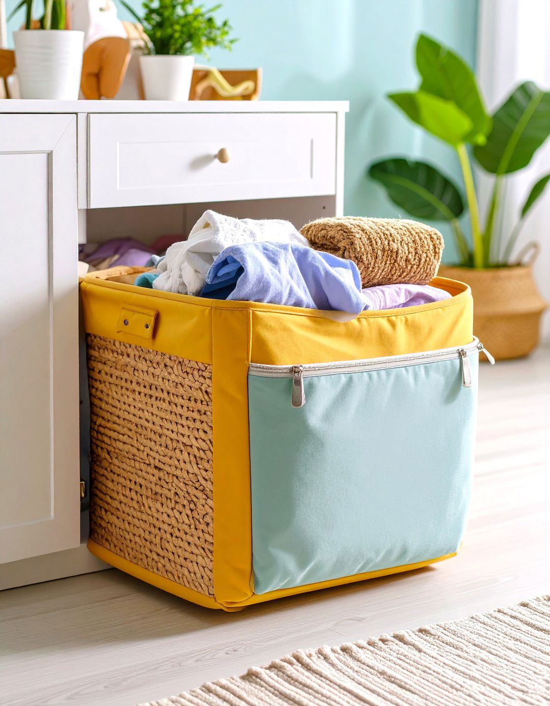 Door Mounted Hamper - 25 nursery storage ideas
