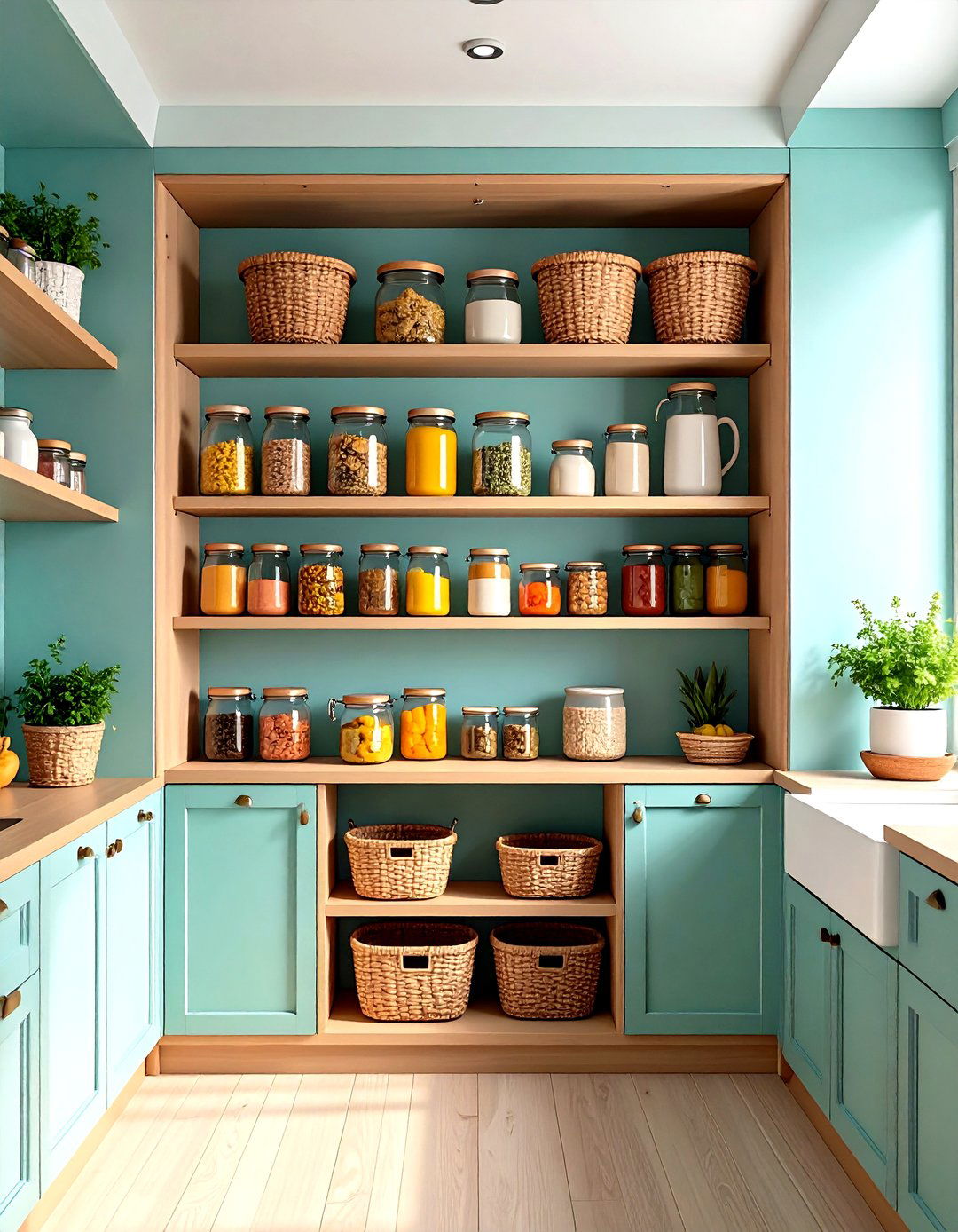 Doorless Pantry - 25 pantry door ideas