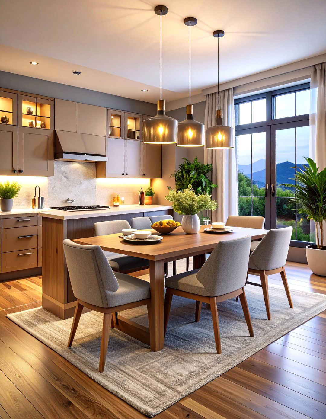 Double Duty Dining Nook - 25 open kitchen living room ideas