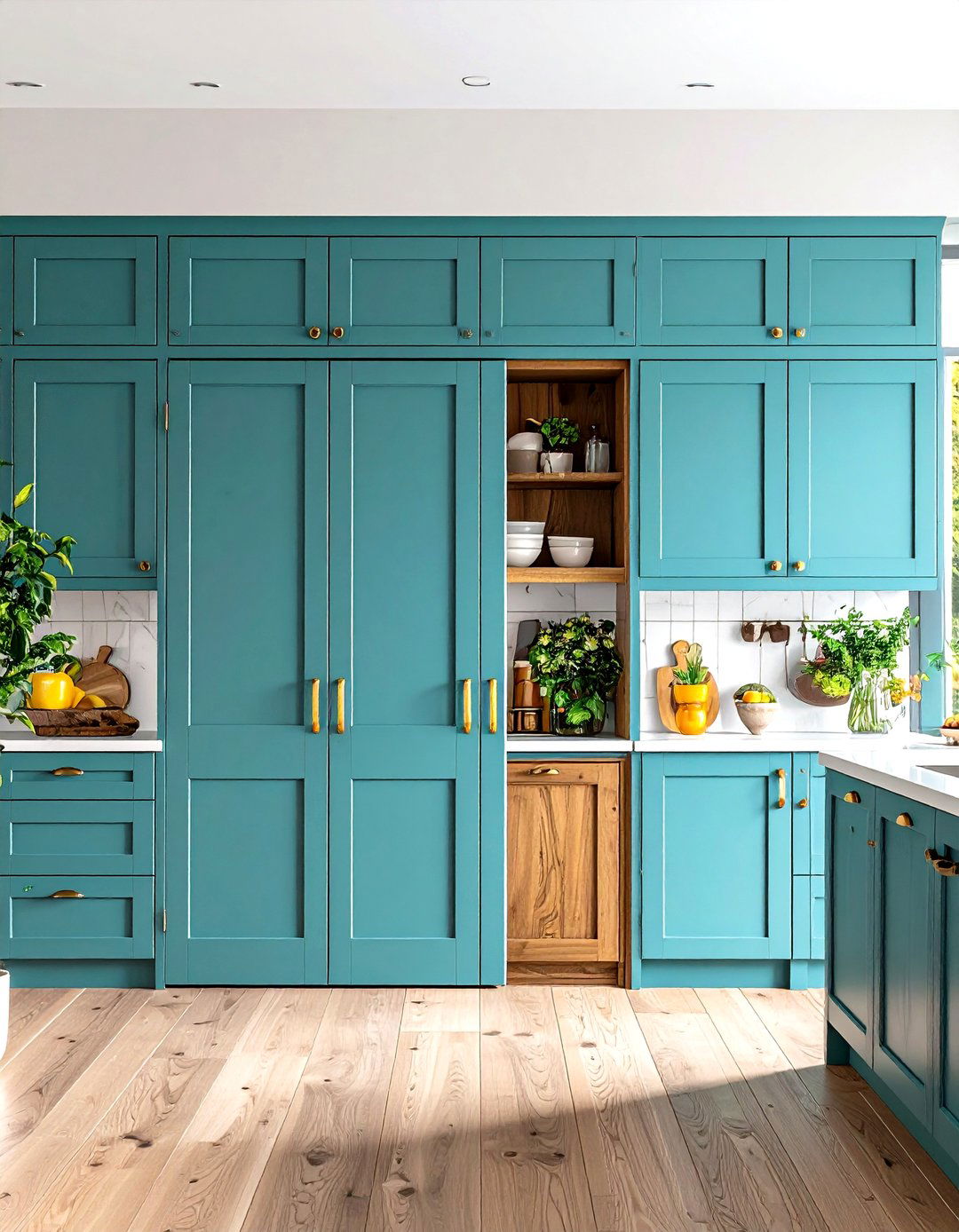 Double Pocket Doors - 25 pantry door ideas