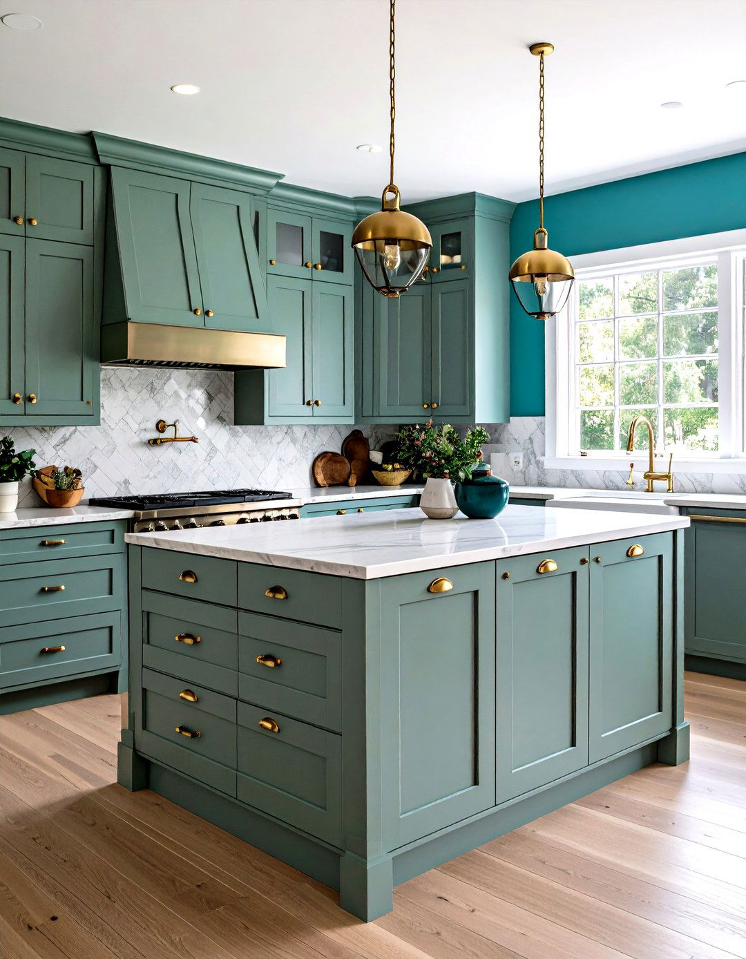 Dove Gray Cabinets - 25 painting kitchen cabinet ideas
