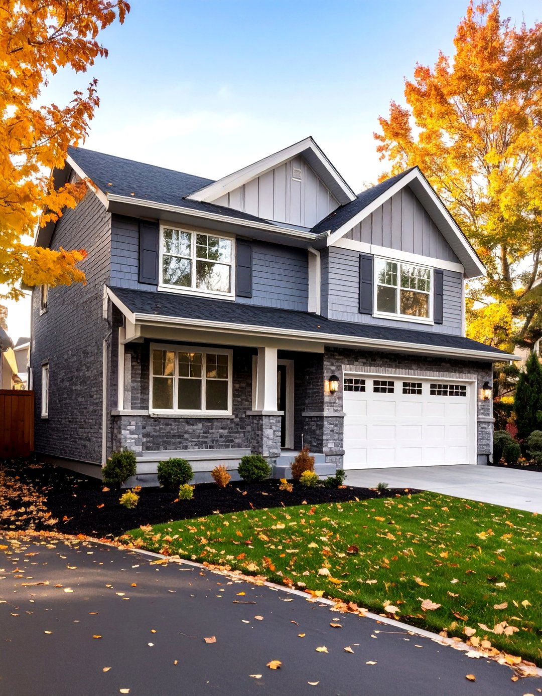 Dramatic Two Tone Brick Design - 25 painted brick houses