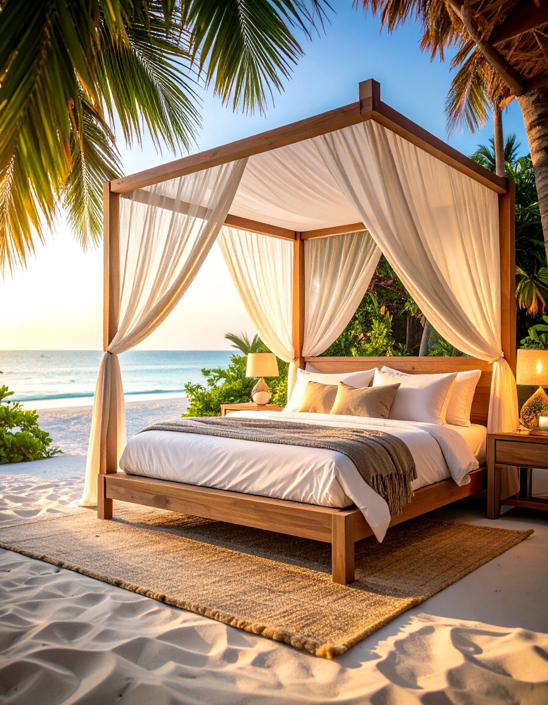 Drape a Gauzy Canopy Bed - 25 ocean-themed bedroom ideas