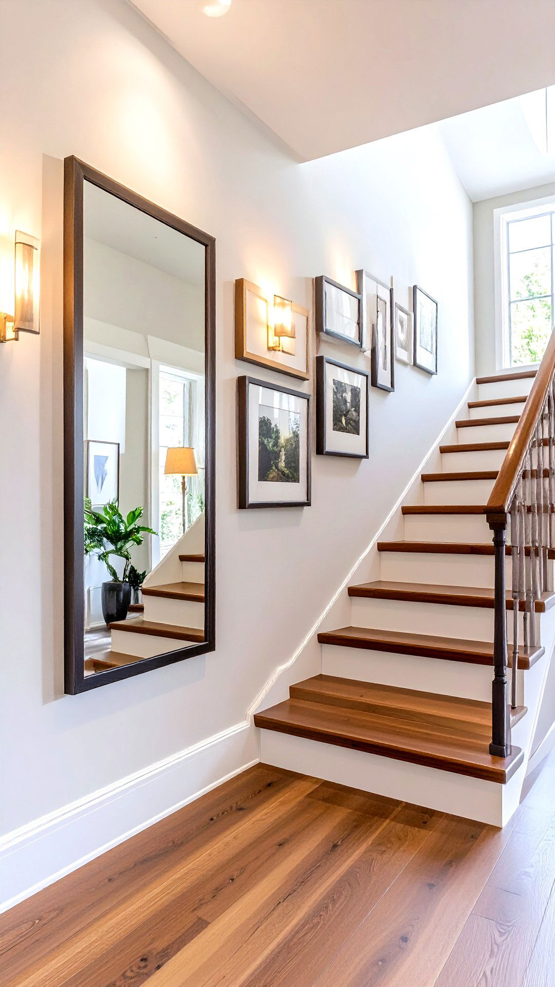 Dress the Staircase Wall Unevenly for Dramatic Asymmetrical Balance - 25 asymmetrical balance interior design ideas