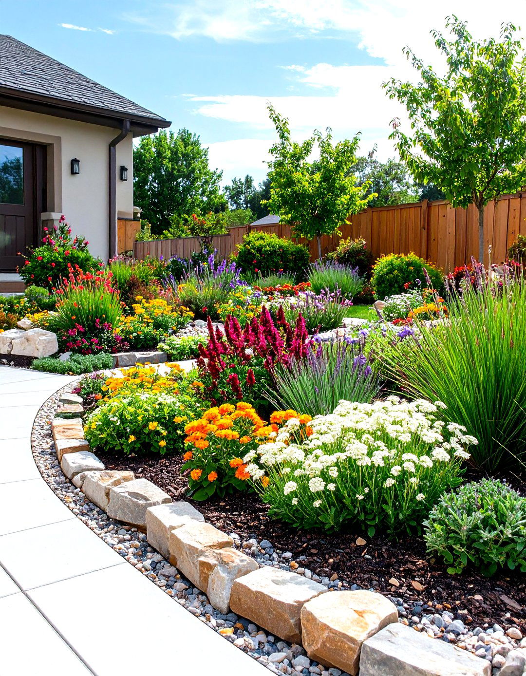 Drought Tolerant Xeriscape Flower Bed - 25 flower bed ideas
