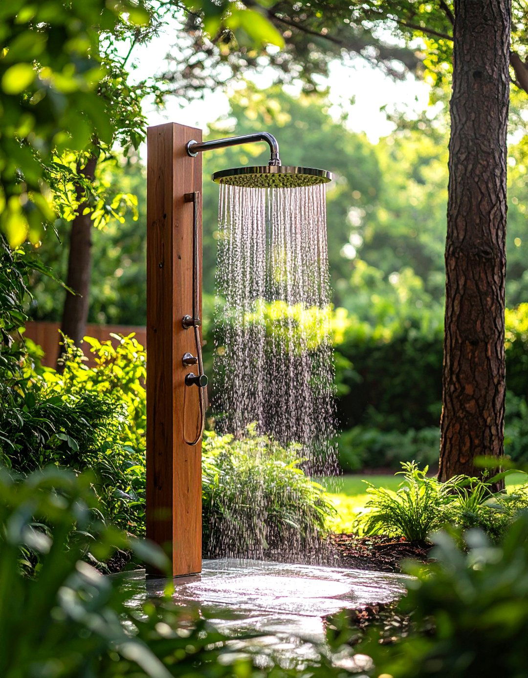 Dual Head Couples Outdoor Shower - 25 outdoor shower ideas