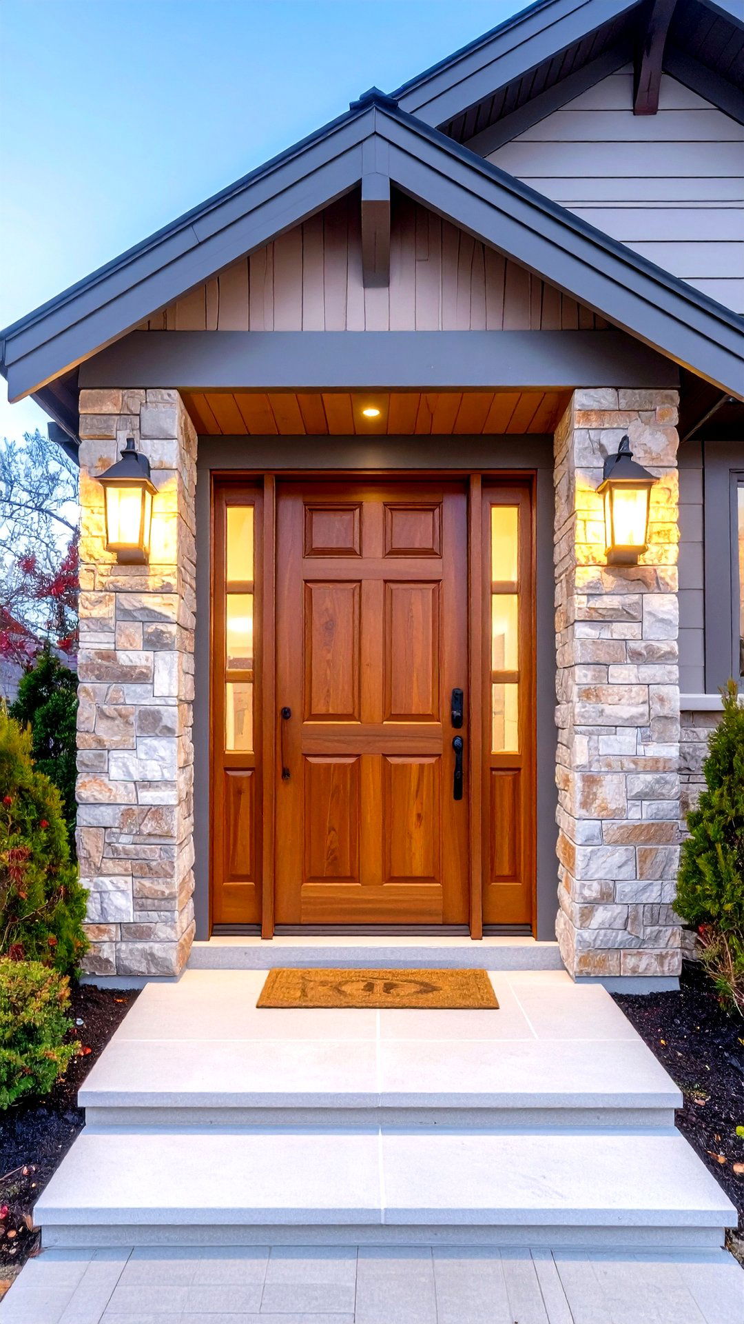 Dusky Taupe Cedar Front Door - 25 cedar front door colors ideas