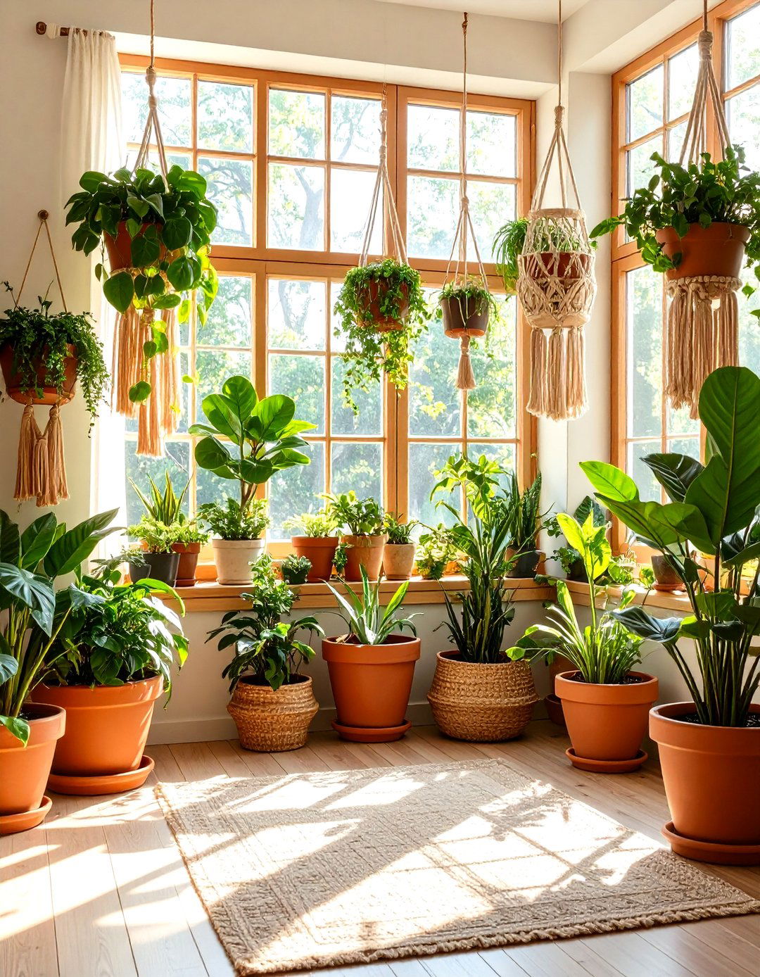 Earth Toned Plant Jungle - 25 70s bedroom decor ideas