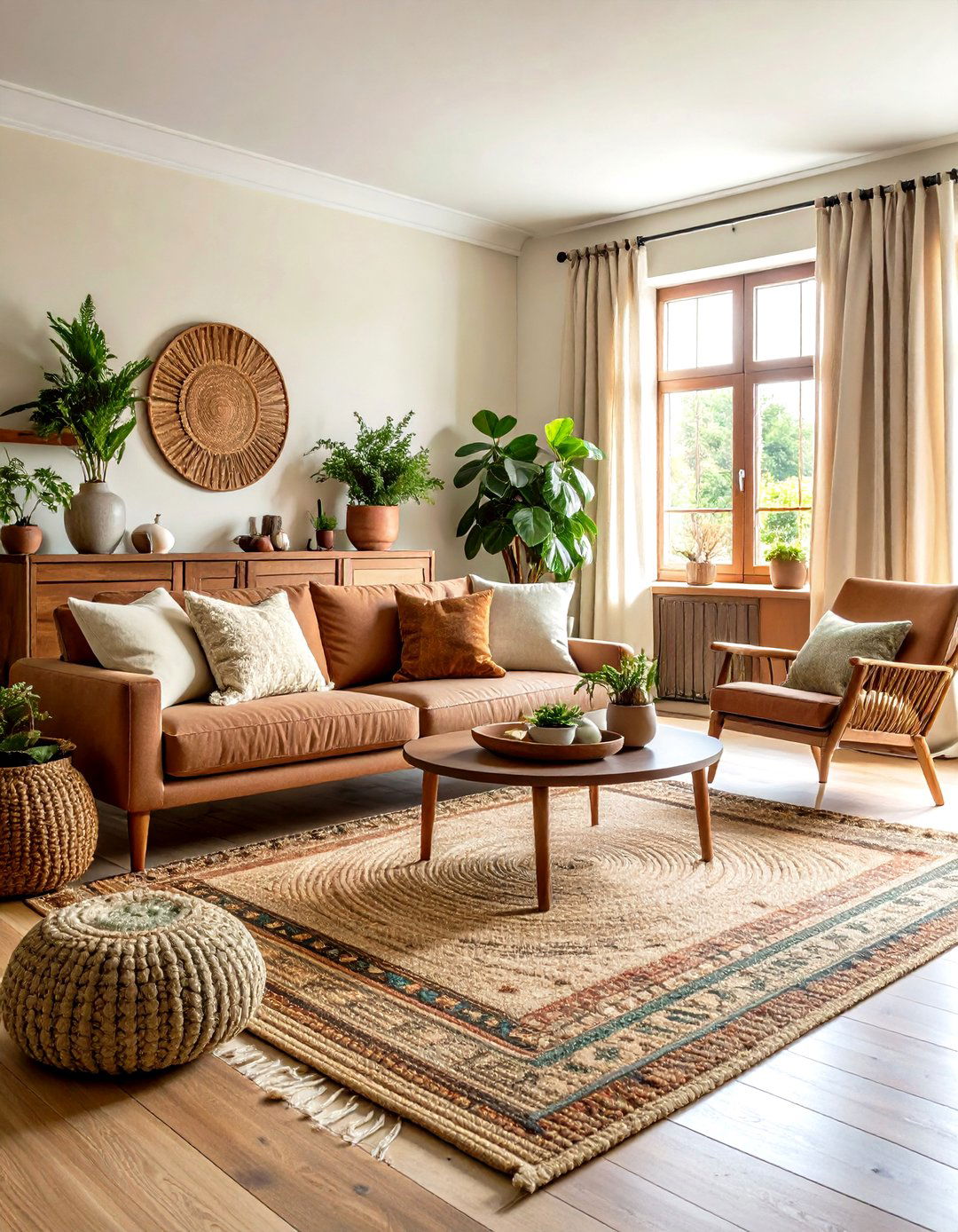Earthy Tone Palette Gives a Cozy Living Room Illusion - 25 apartment small living room ideas