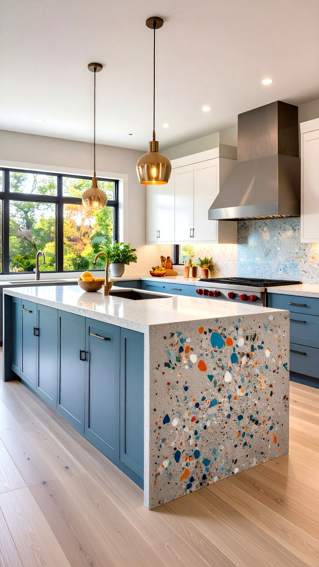 Eco Concrete Countertop Using Fly Ash and Slag - 25 concrete countertop ideas