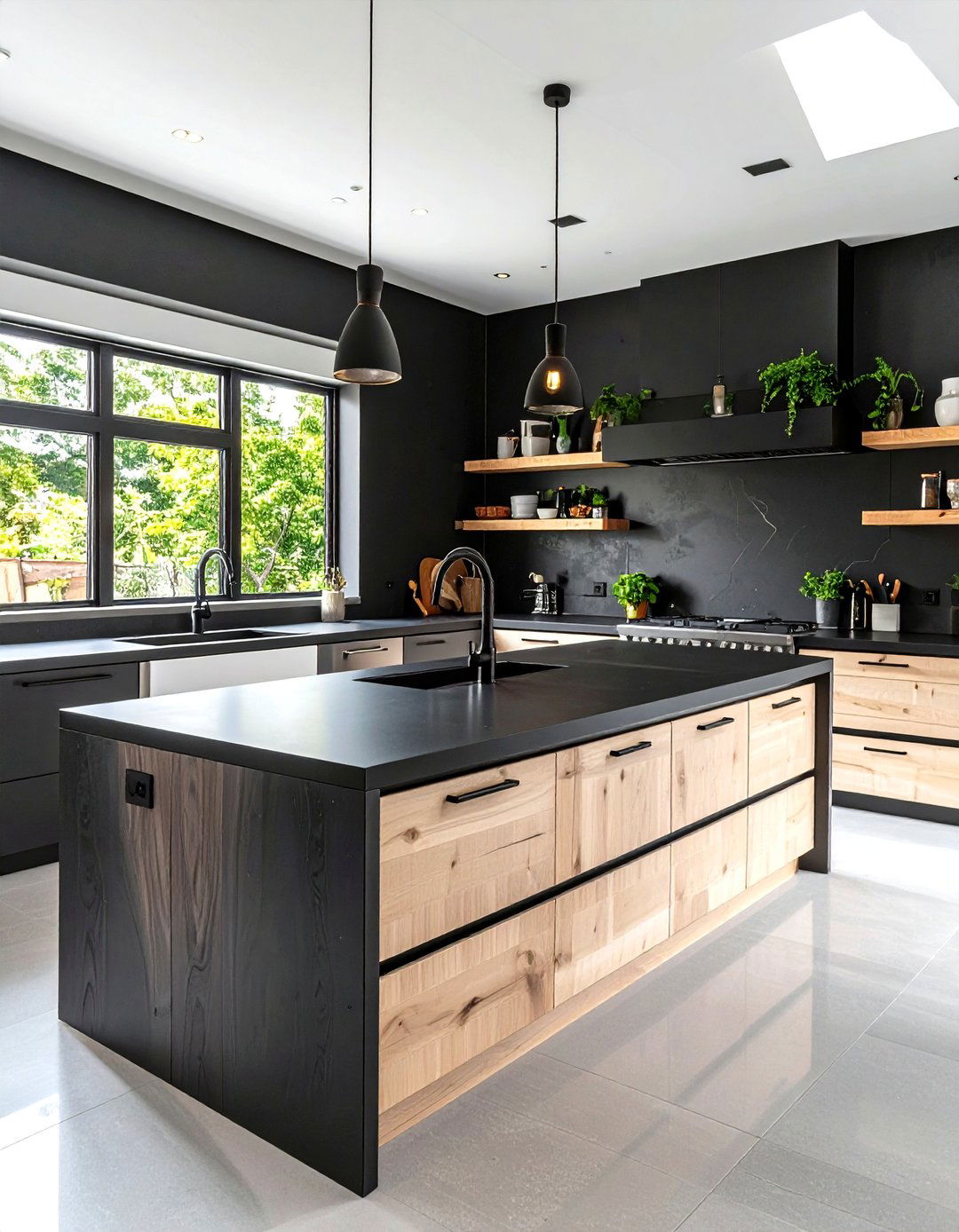 Eco Friendly Monochrome Materials - 25 black and white kitchen ideas