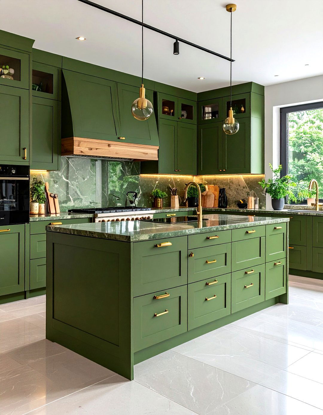 Eco Friendly Olive Green Kitchen with Sustainable Materials - 25 olive green kitchens