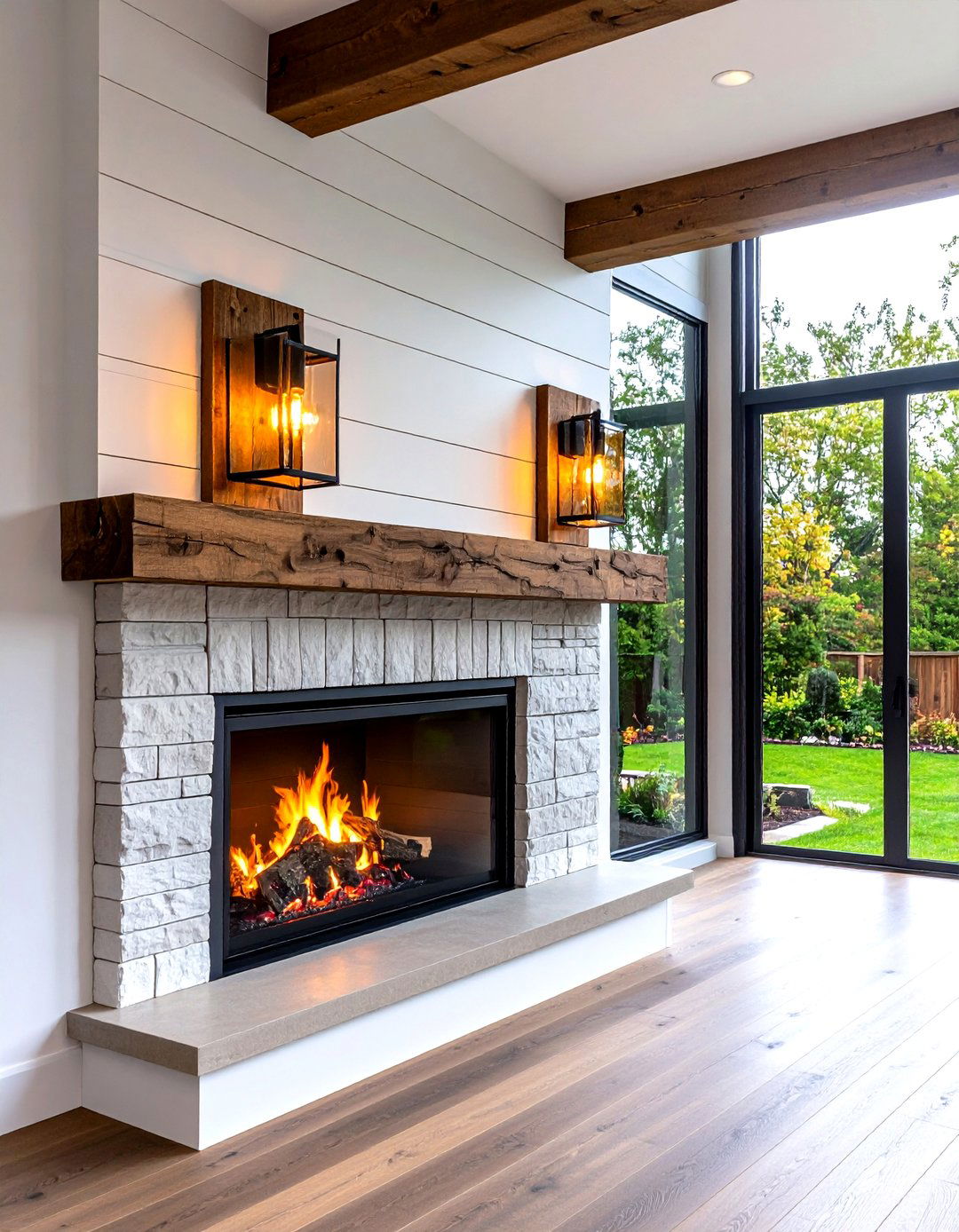 Eco Friendly Recycled Glass Fireplace Sconces - 25 fireplace sconces ideas