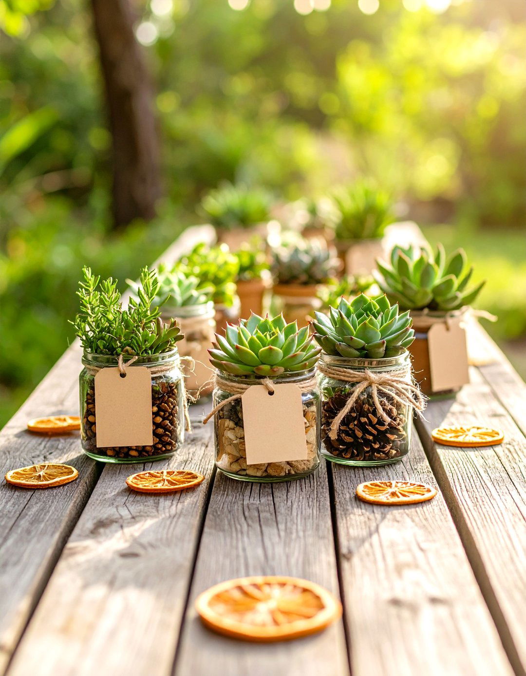 Eco Friendly Succulent Centerpieces - 25 party decoration ideas