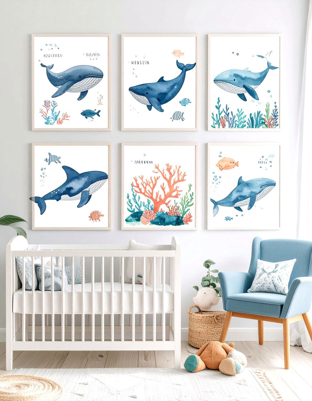 Educational Marine Life Prints - 25 ocean-themed nursery ideas