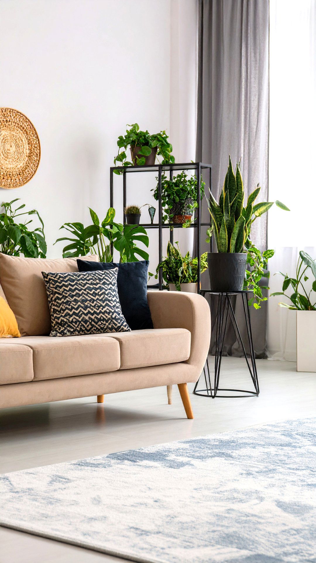Elevate Plants on Hairpin Leg Stands - 25 1950s living room ideas