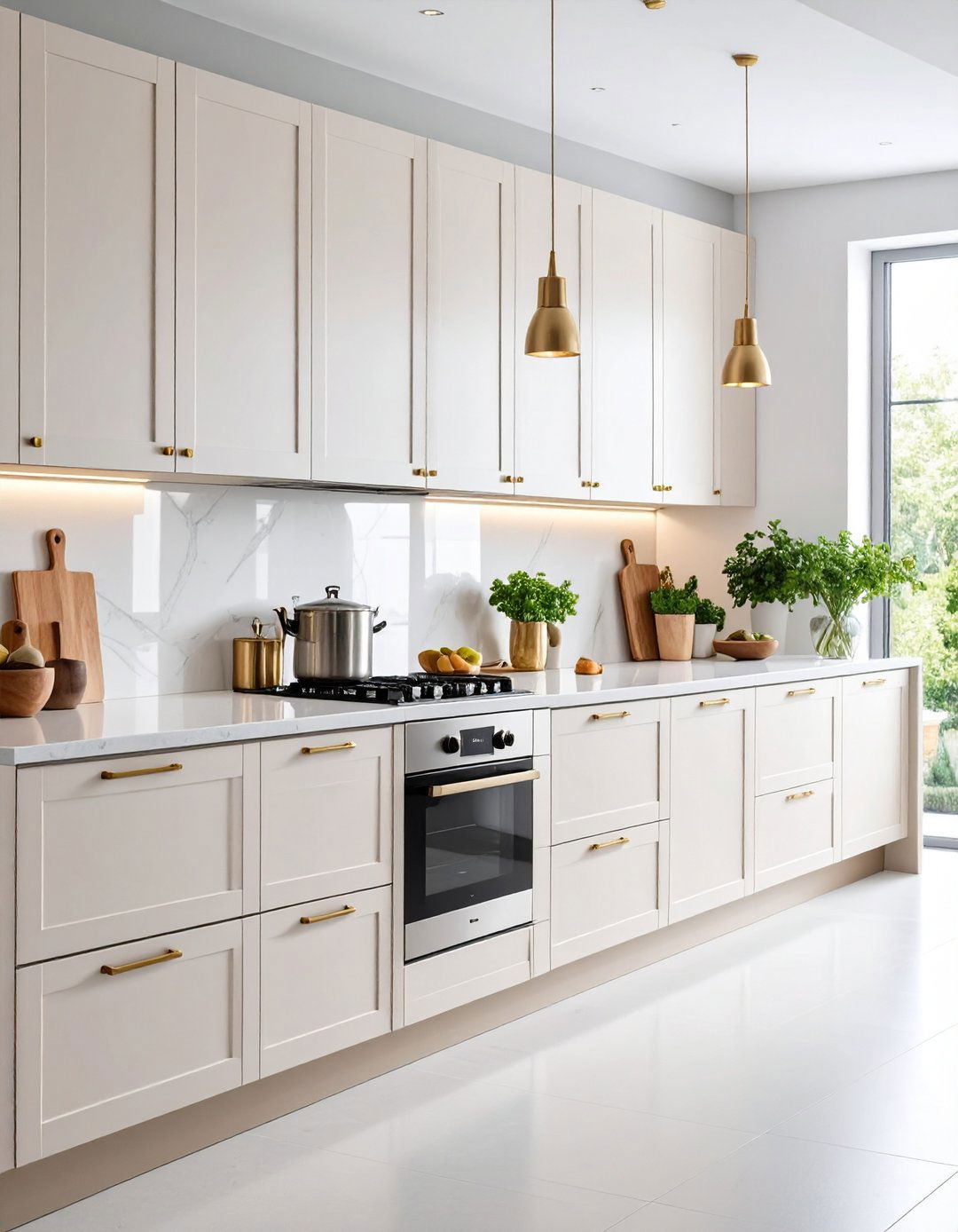 Embrace Handleless Push Latch Fronts - 25 one wall kitchen ideas