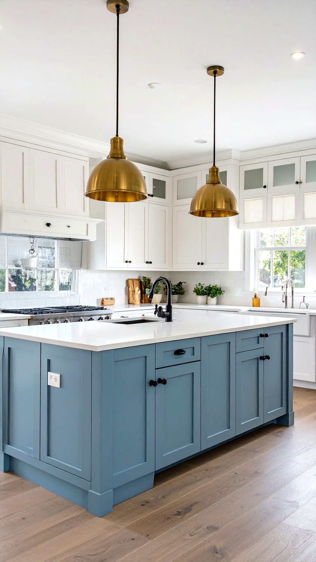 Embrace Mixed Metal Accents - 25 coastal kitchen ideas