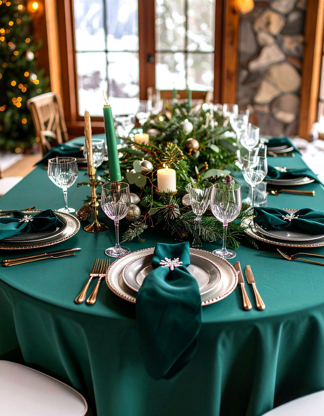 Emerald and Sapphire Winter Palette - 25 emerald green wedding ideas